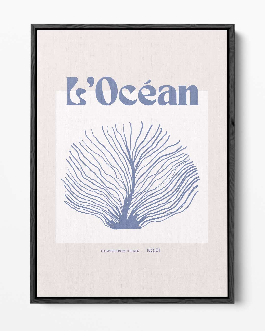 L'Océan: Bloemen uit de Zee Kunstwerk-canvas-dibond-plexiglas-wanddecoratie-WallArtistic