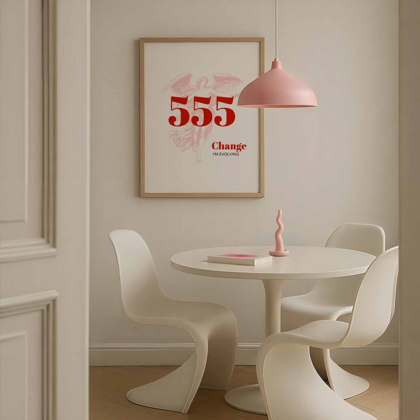 Inspirerende 555 Angel Number Poster-WallArtistic