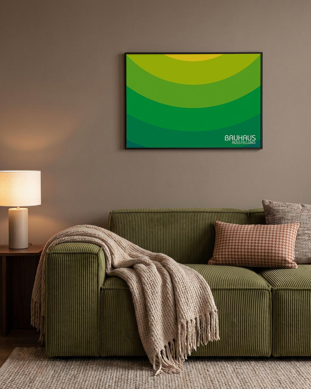 Kleurvlakken boog Poster