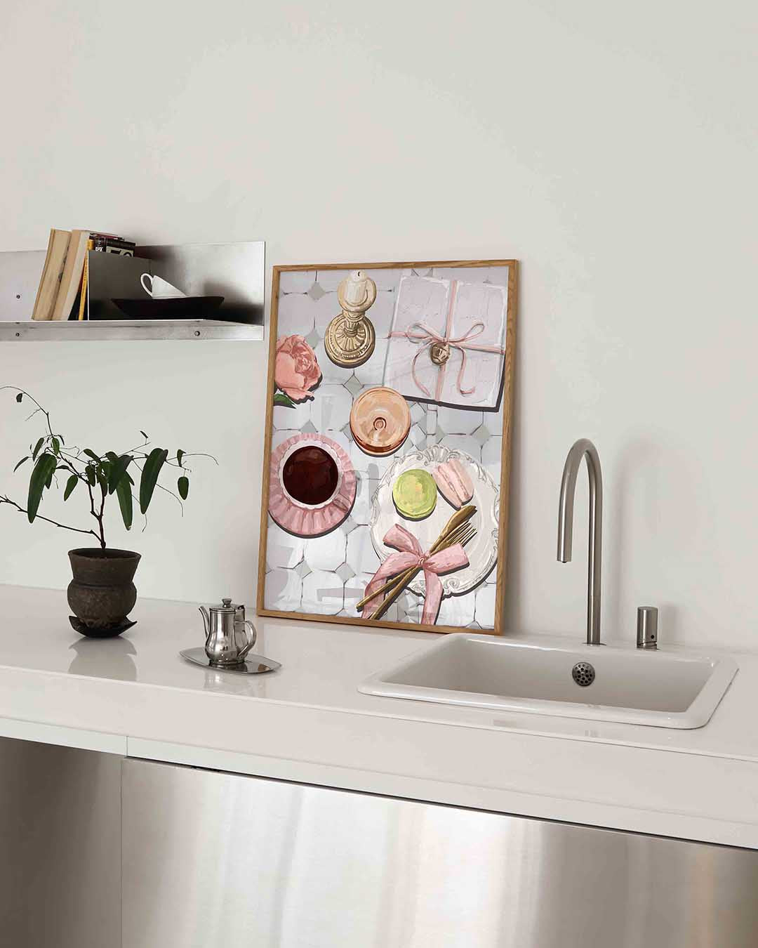 Ontbijt tafel Poster