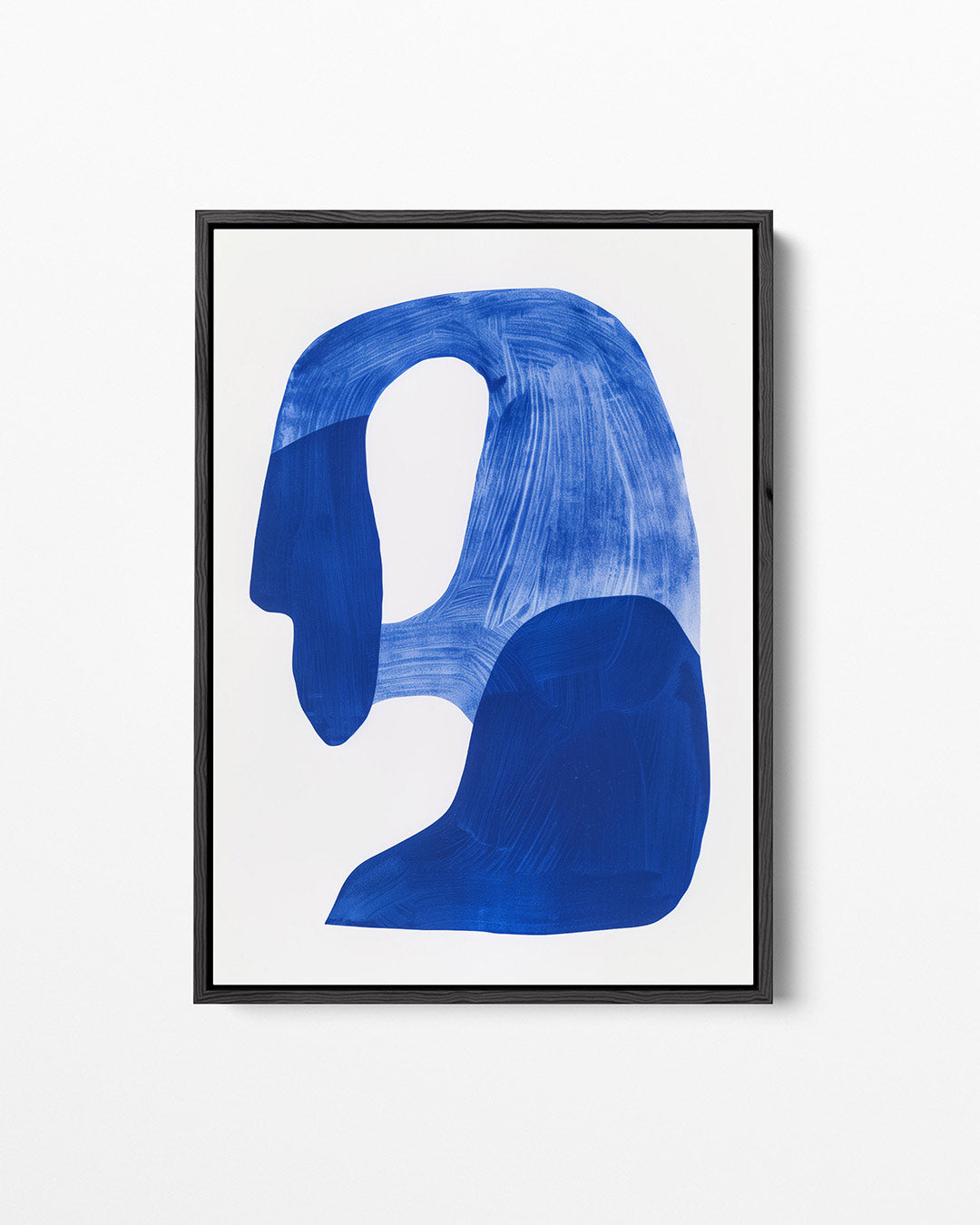 Organische blauwe vormen Kunstwerk