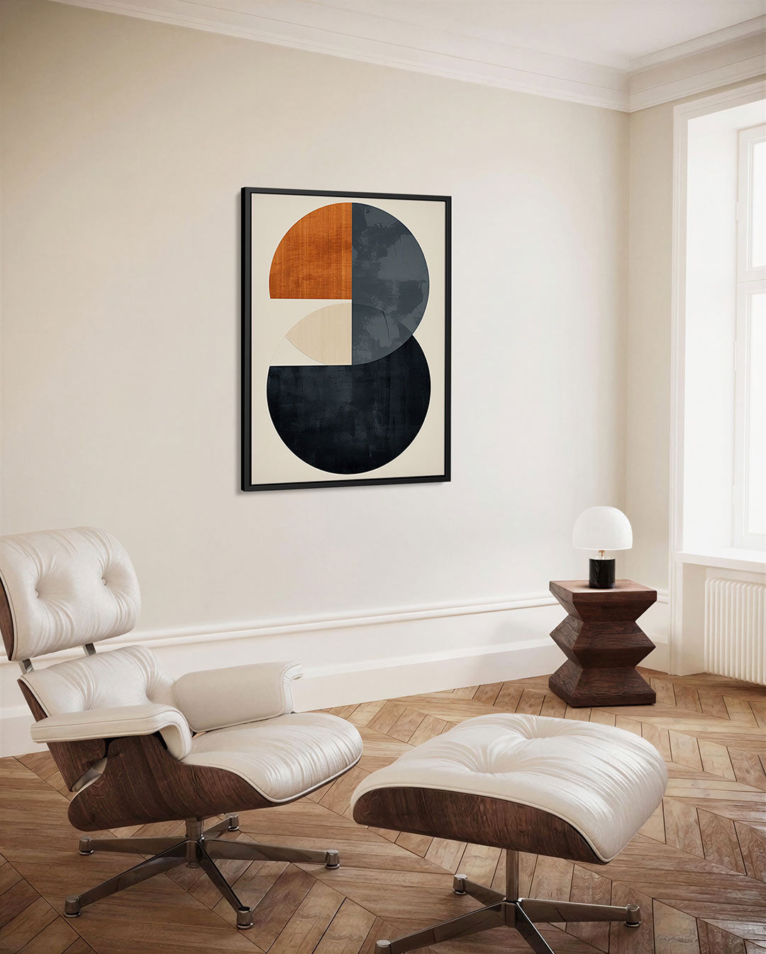 Geometrische cirkelcompositie Kunstwerk