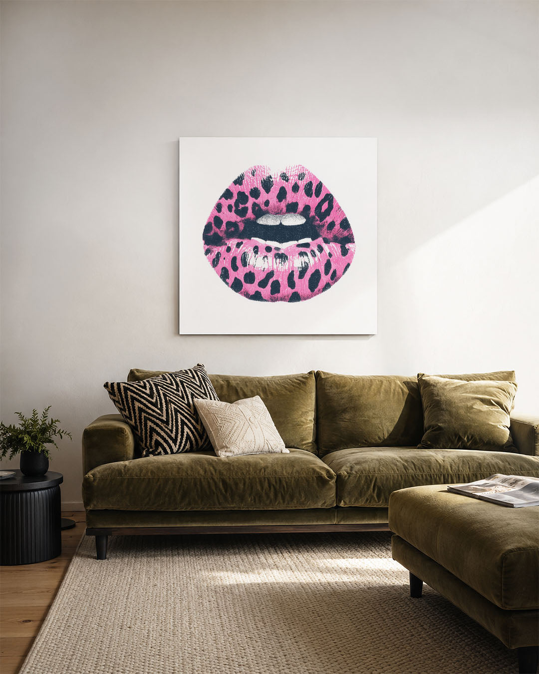 Gedurfde lippenprint Kunstwerk