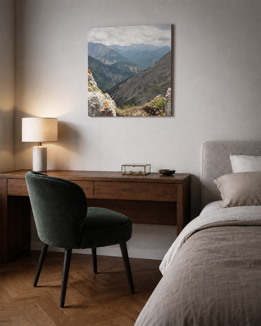 Berglandschap panorama Kunstwerk