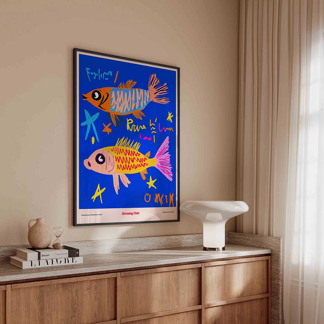 Vissen en sterren Poster