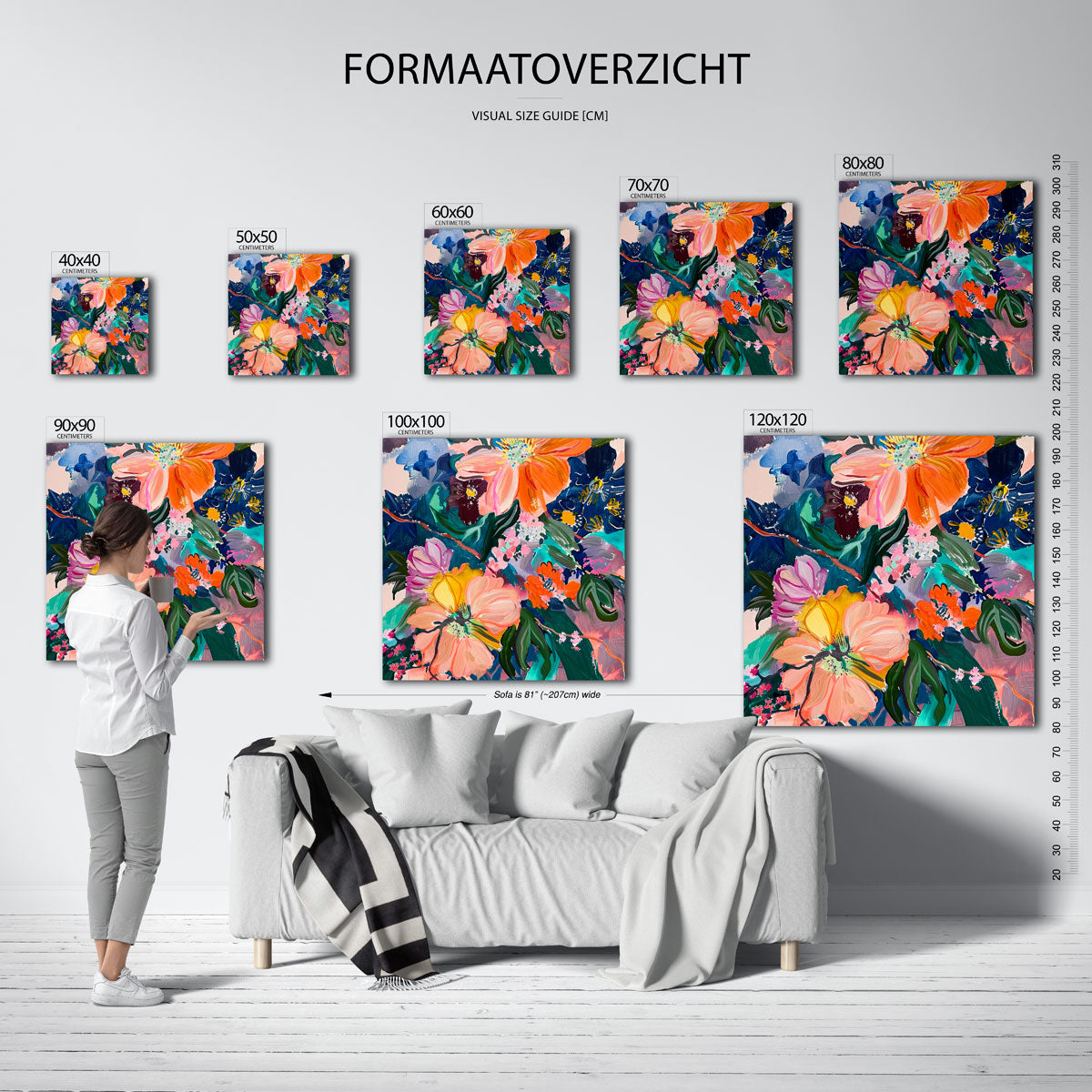 Bloemenexplosie Poster