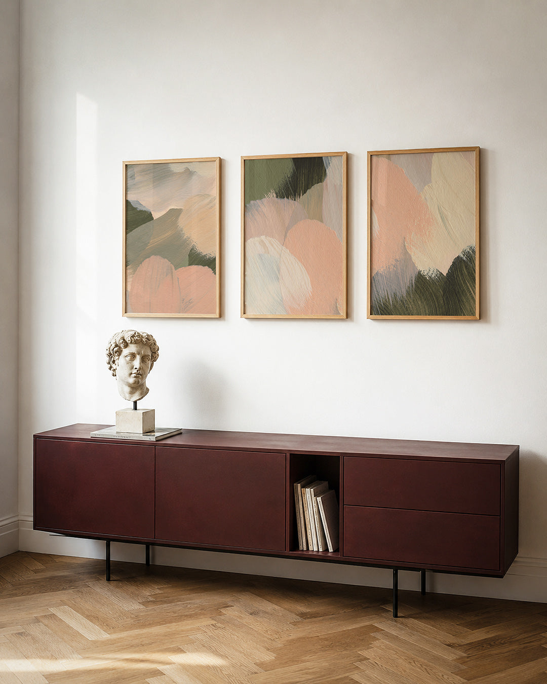 Zachte kleurvlakken Posterset