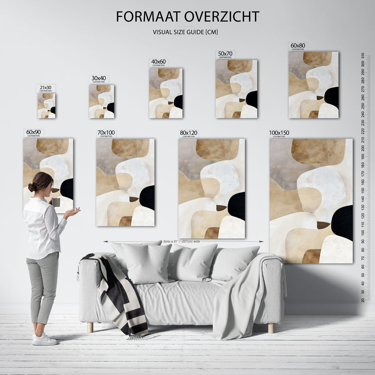 Abstracte vormen Poster