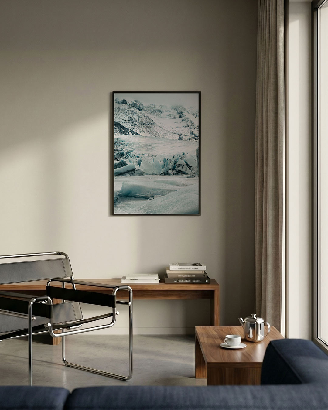 Ijslandschap bergen Poster