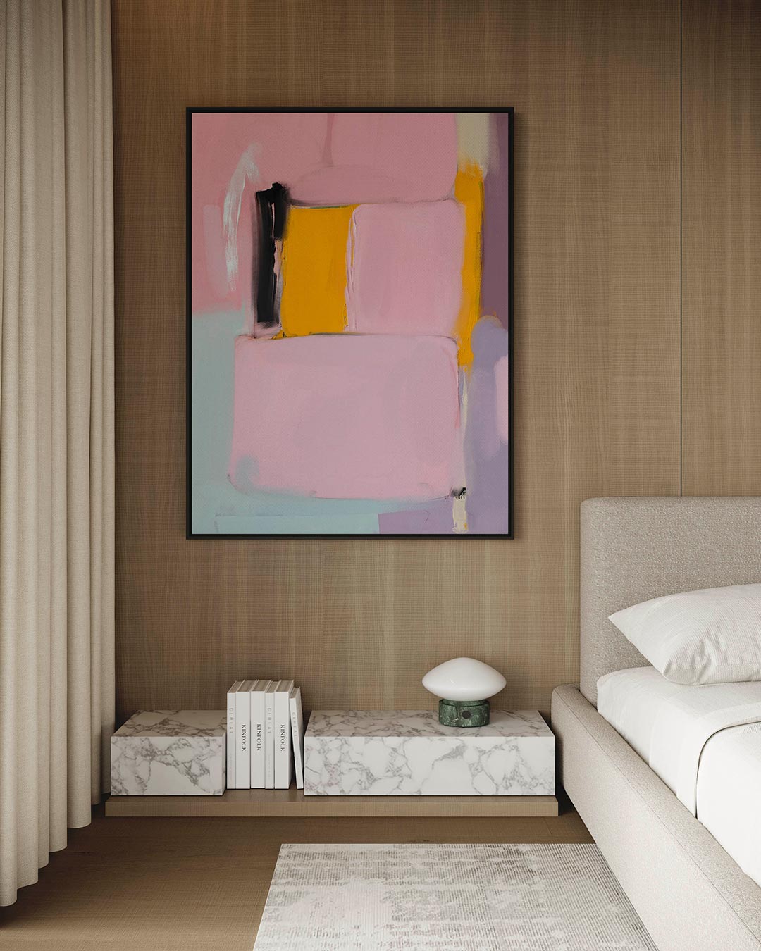 Kleurrijke vlakken Kunstwerk