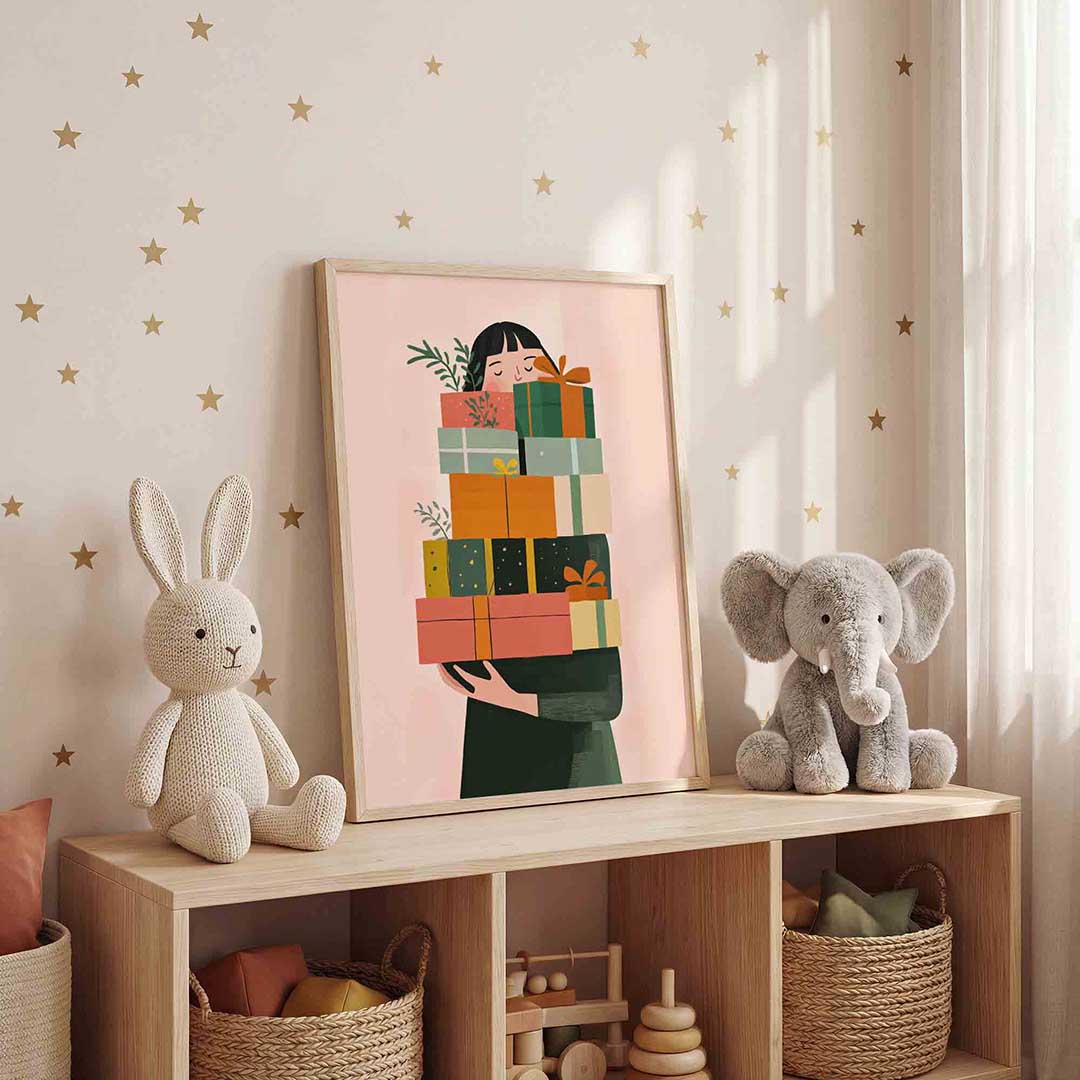 Stapel cadeaus Poster