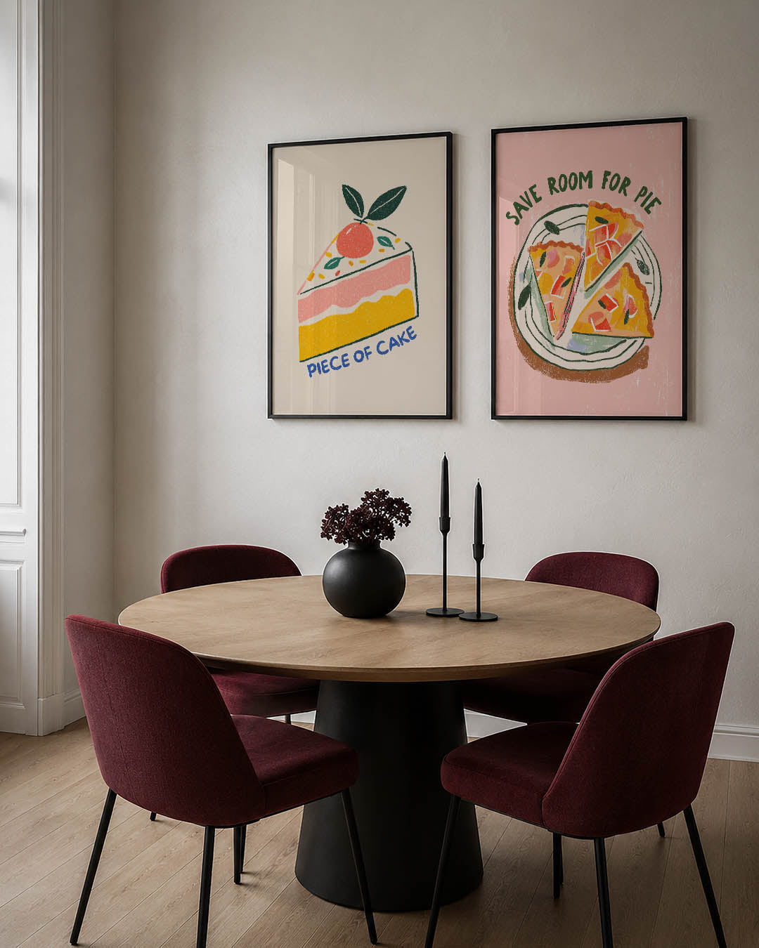 Speelse taartvormen Posterset
