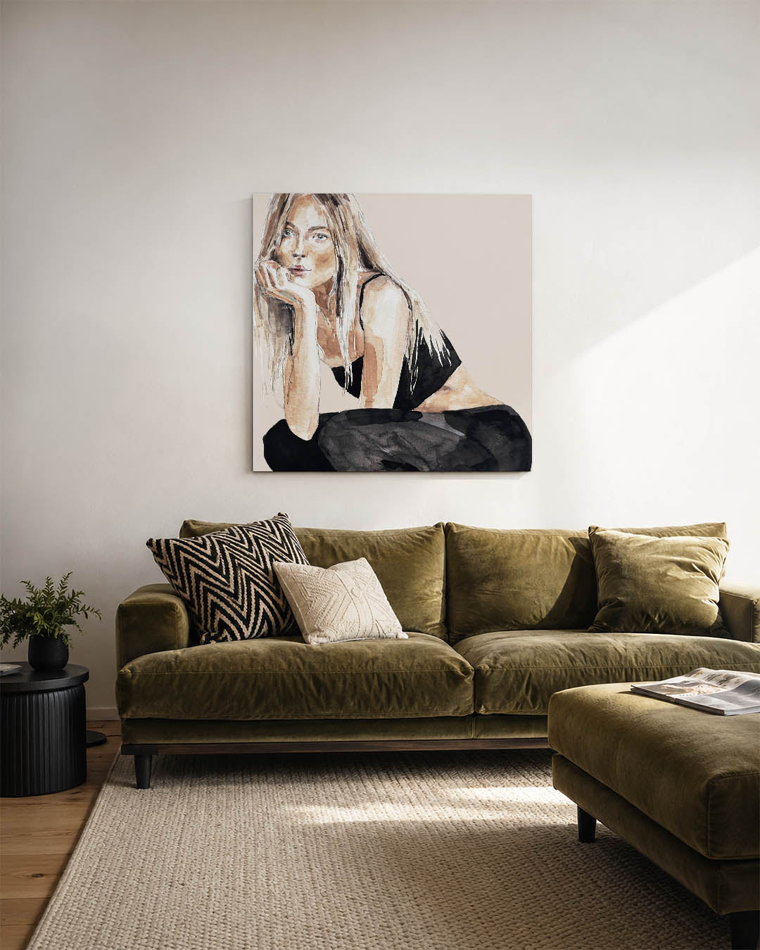 Vrouwelijke contouren Kunstwerk