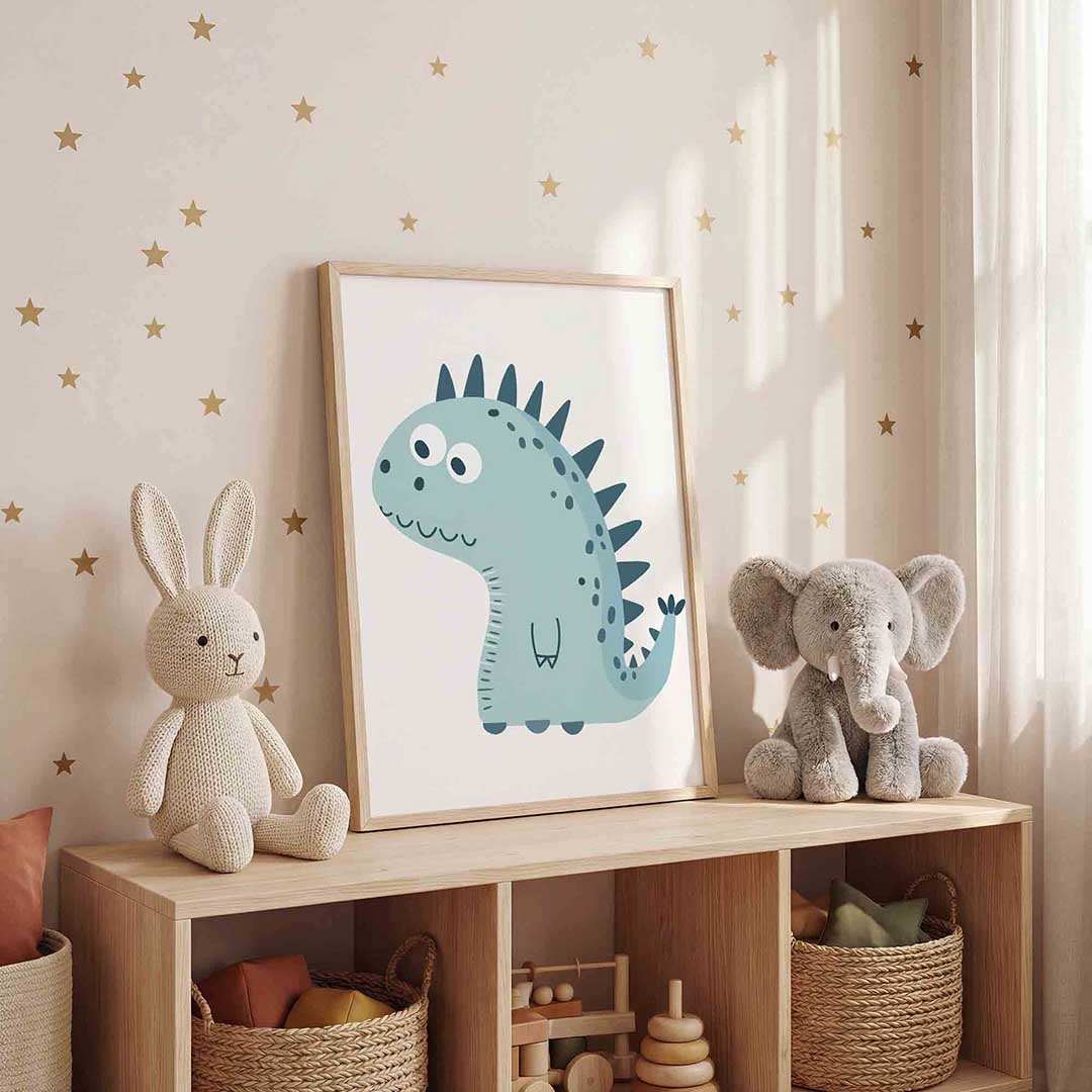 Schattige dinosaurus Poster