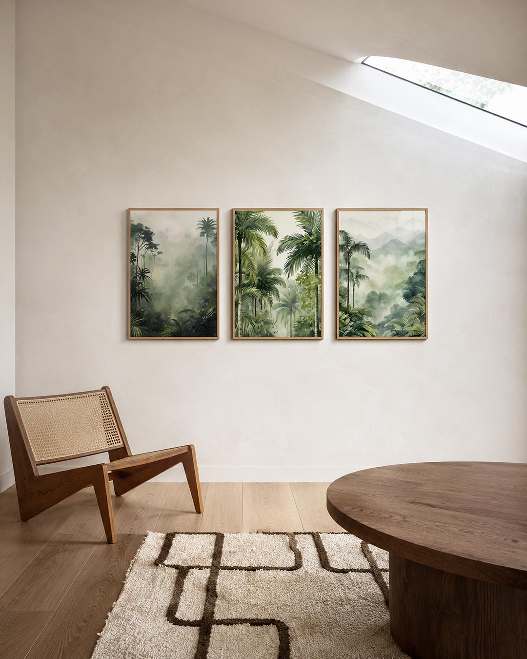 Groene jungle mist Posterset