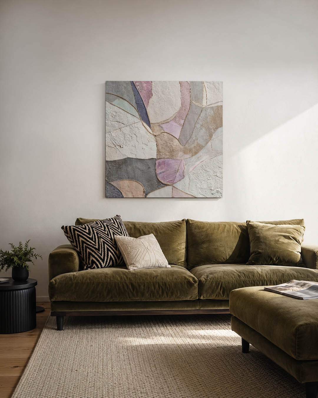 Organische vormen compositie Kunstwerk