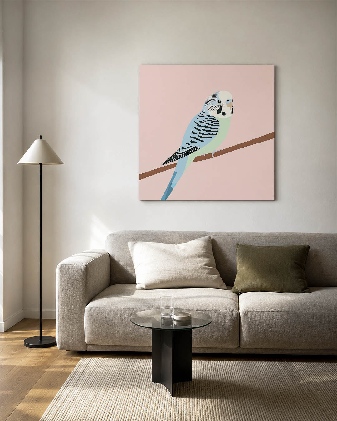 Vogel op tak Kunstwerk