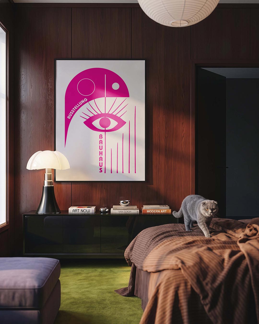 Oog en lijnen Poster