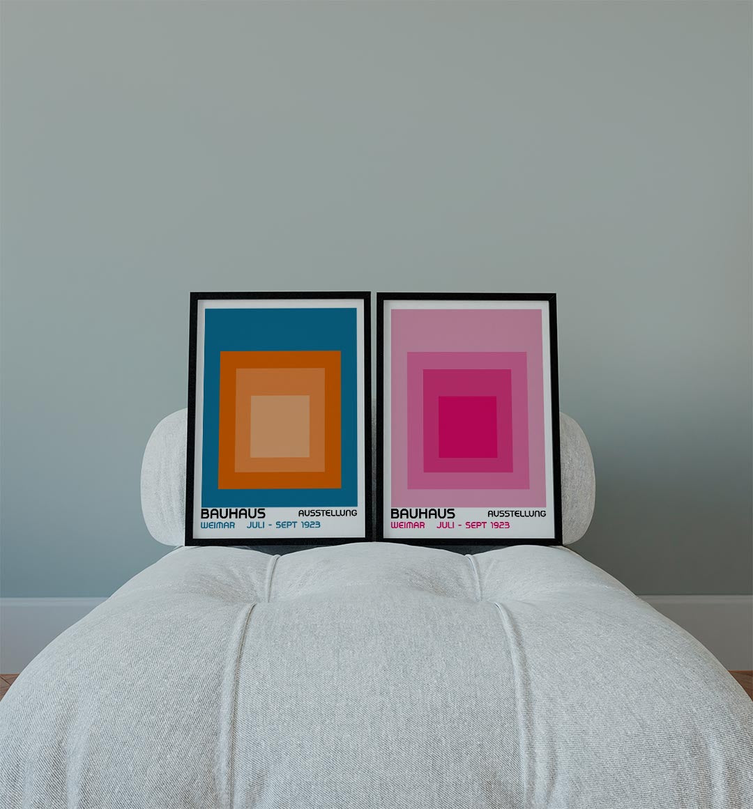 Kleurrijke vlakken Posterset