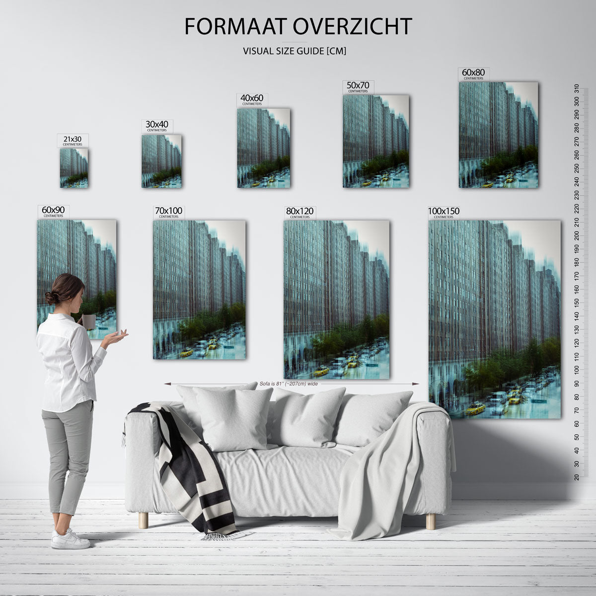 Stedelijke reflecties Poster