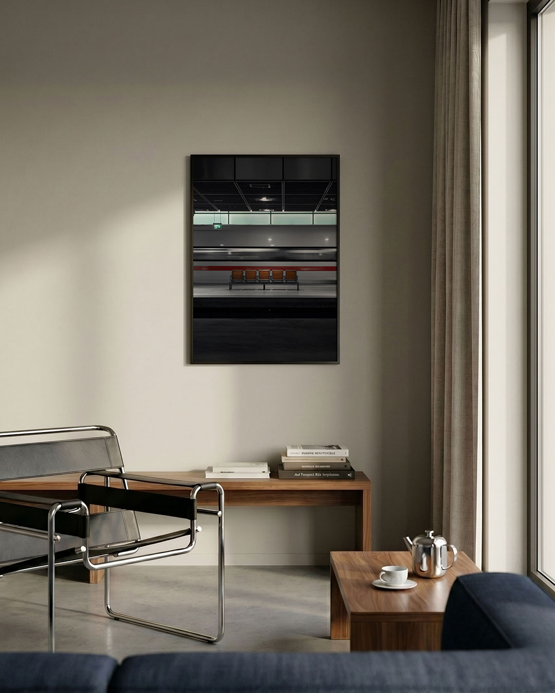 Stille station scene Poster