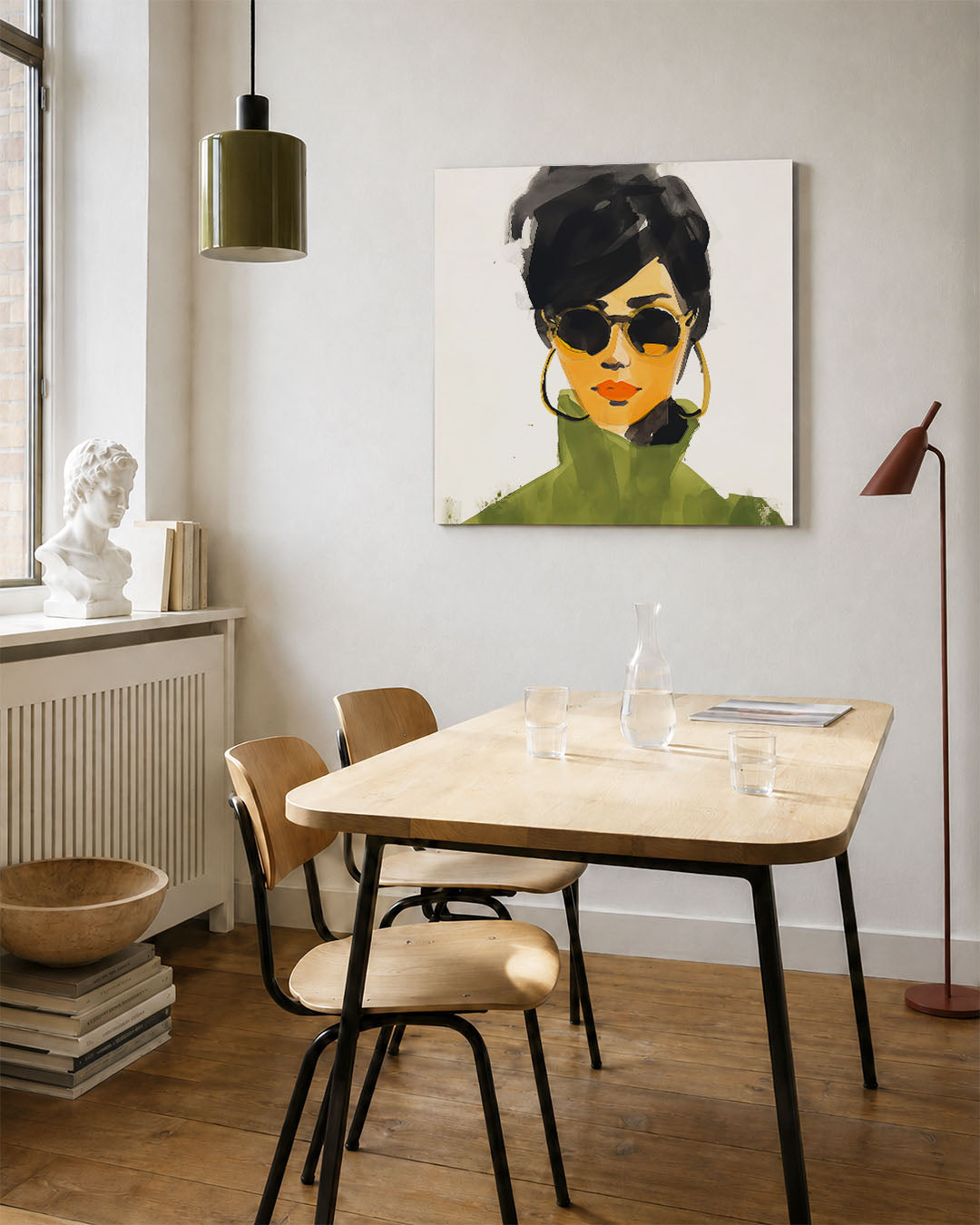 Stijlvolle vrouw Kunstwerk