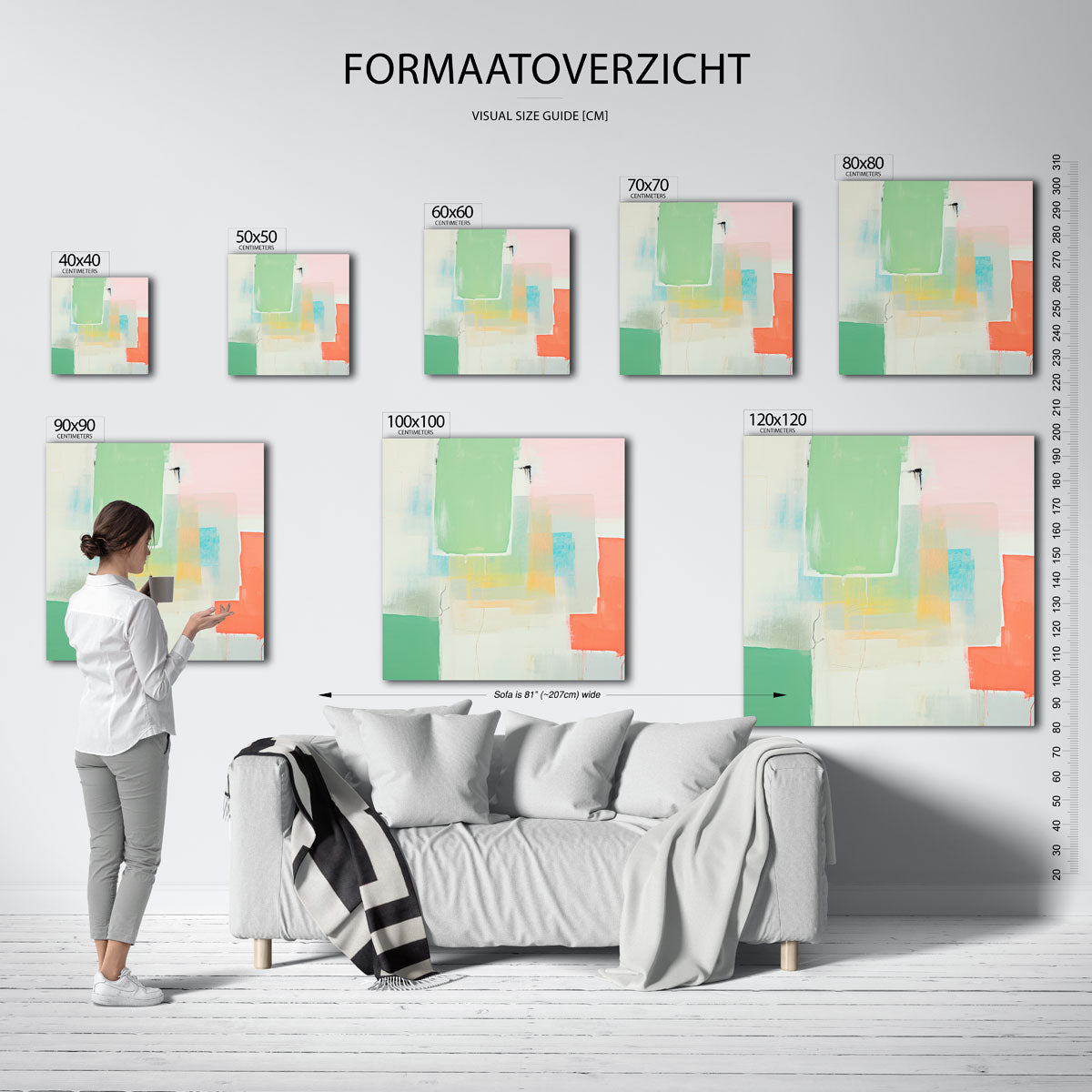 Abstracte vormen Poster