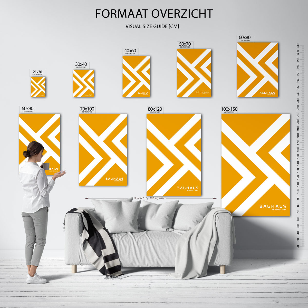 Lijnen en vlakken Poster