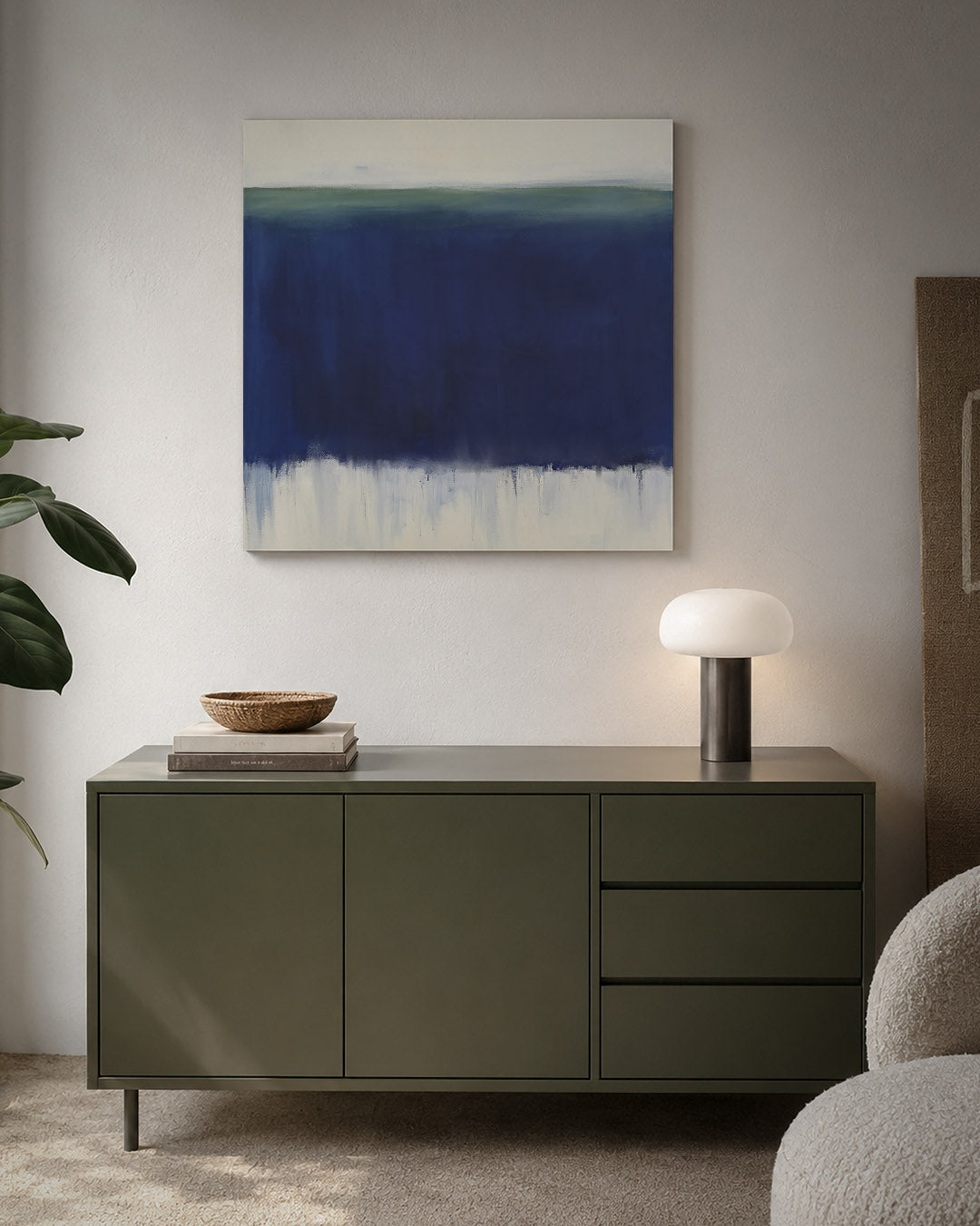 Horizontale kleurenlaag Kunstwerk