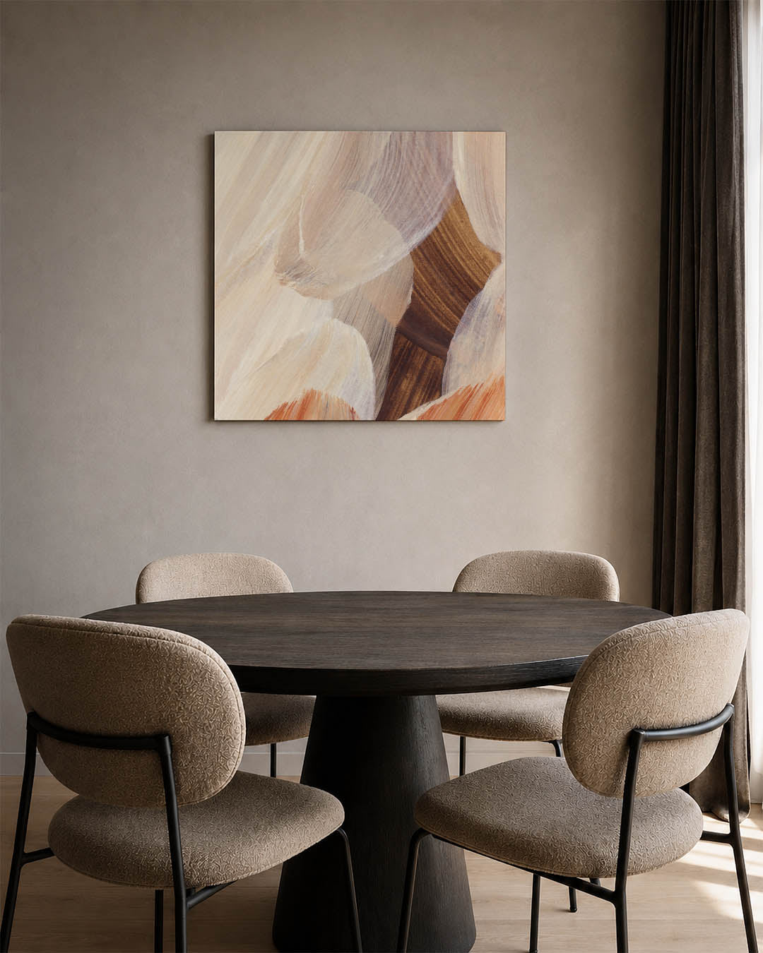 Organische borstelslag Kunstwerk