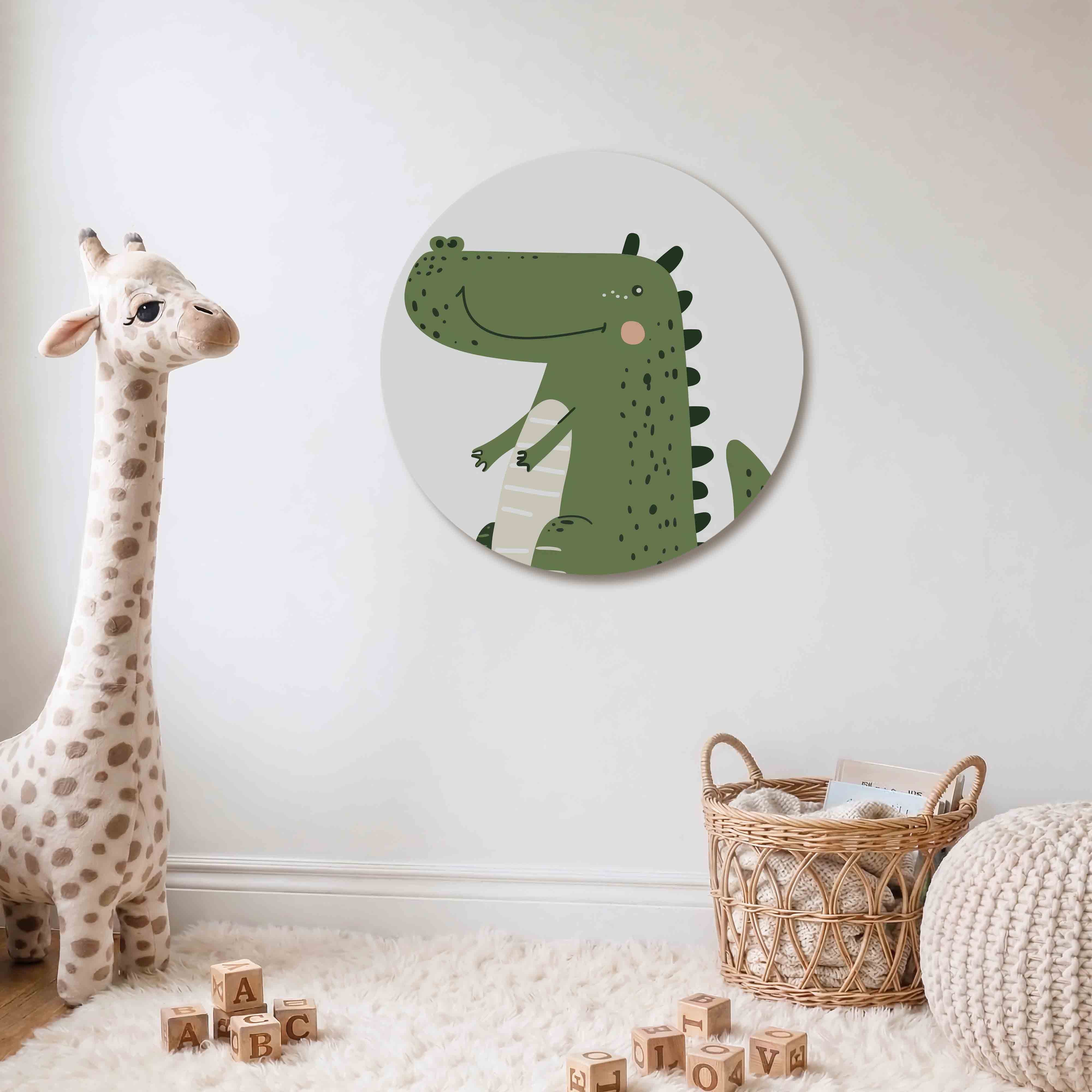 Groene krokodil Muurcirkel