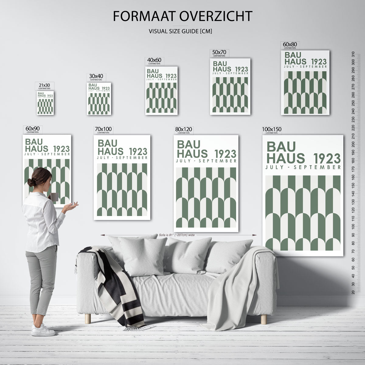 Vormritme en lijnen Poster