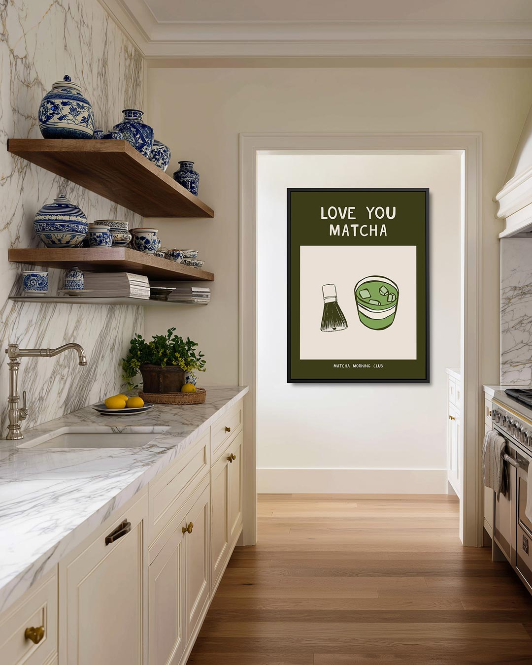 Matcha illustratie Kunstwerk
