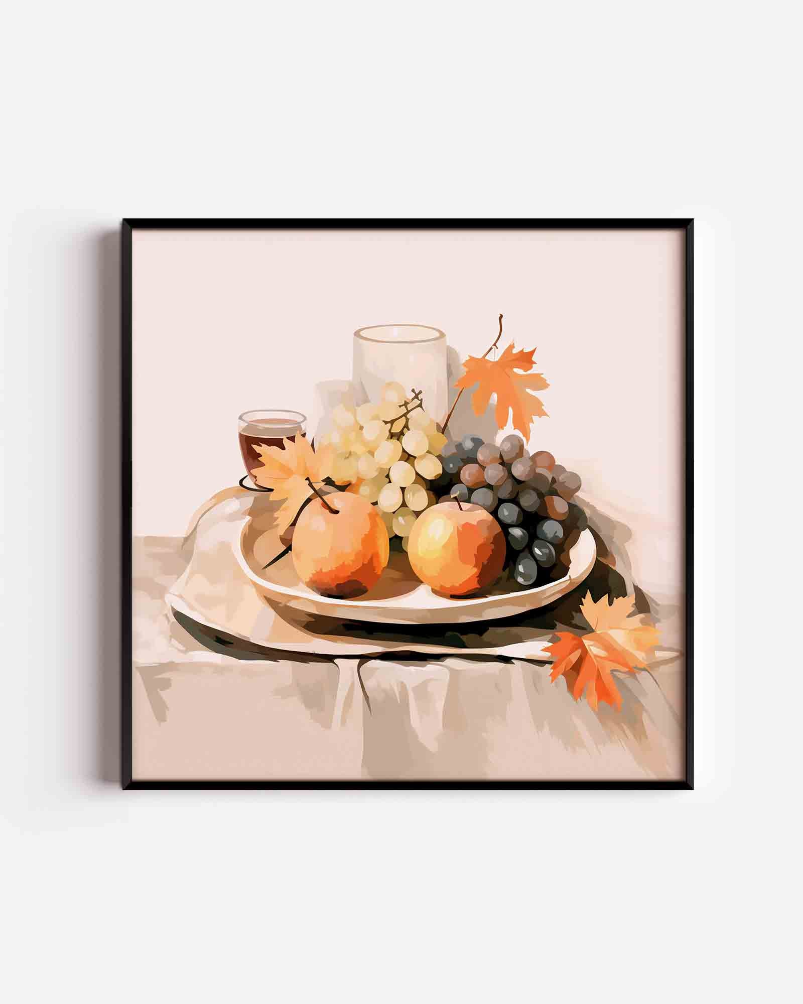 Fruit en bladeren Poster