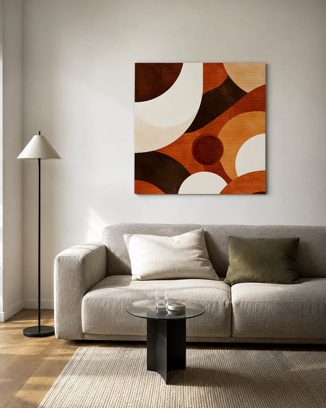 Organische vormen compositie Kunstwerk