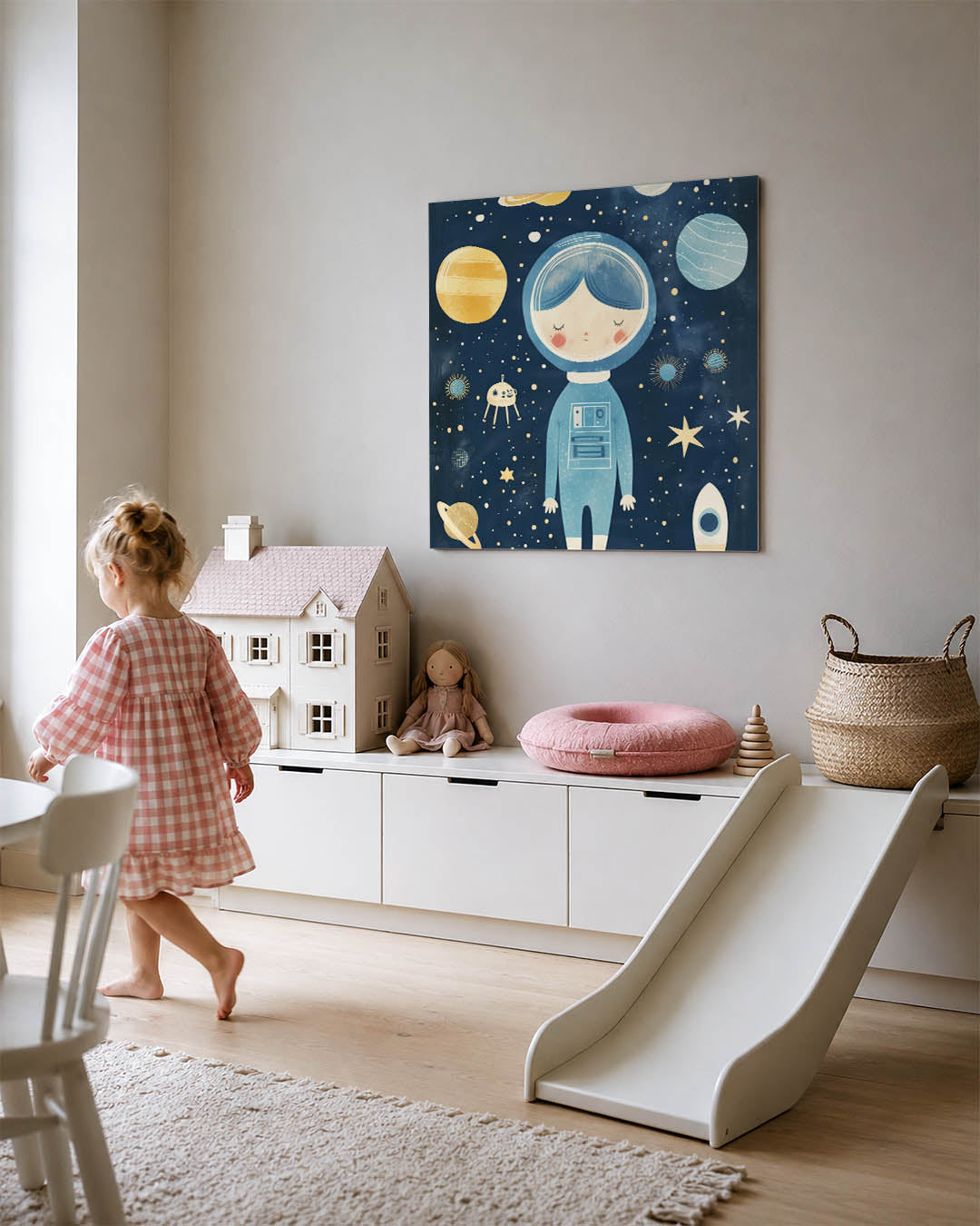 Dromerige ruimte illustratie Kunstwerk