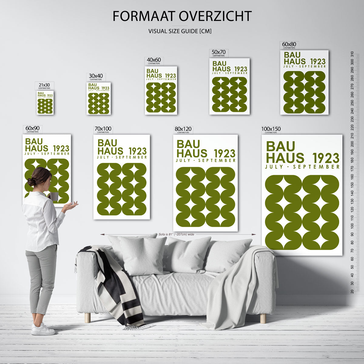 Vormritme en kleur Poster