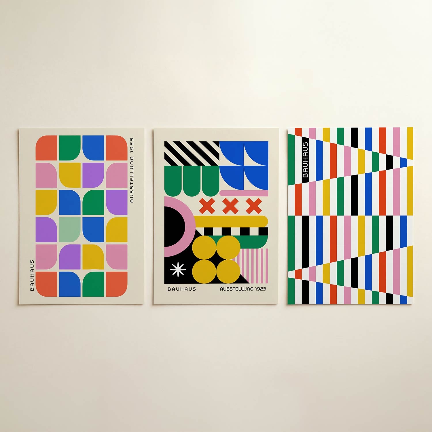 Vorm en kleurenspel Posterset