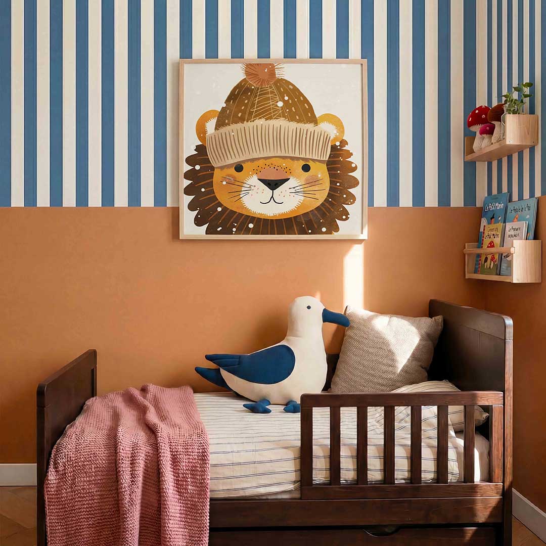 Leeuw met muts Poster