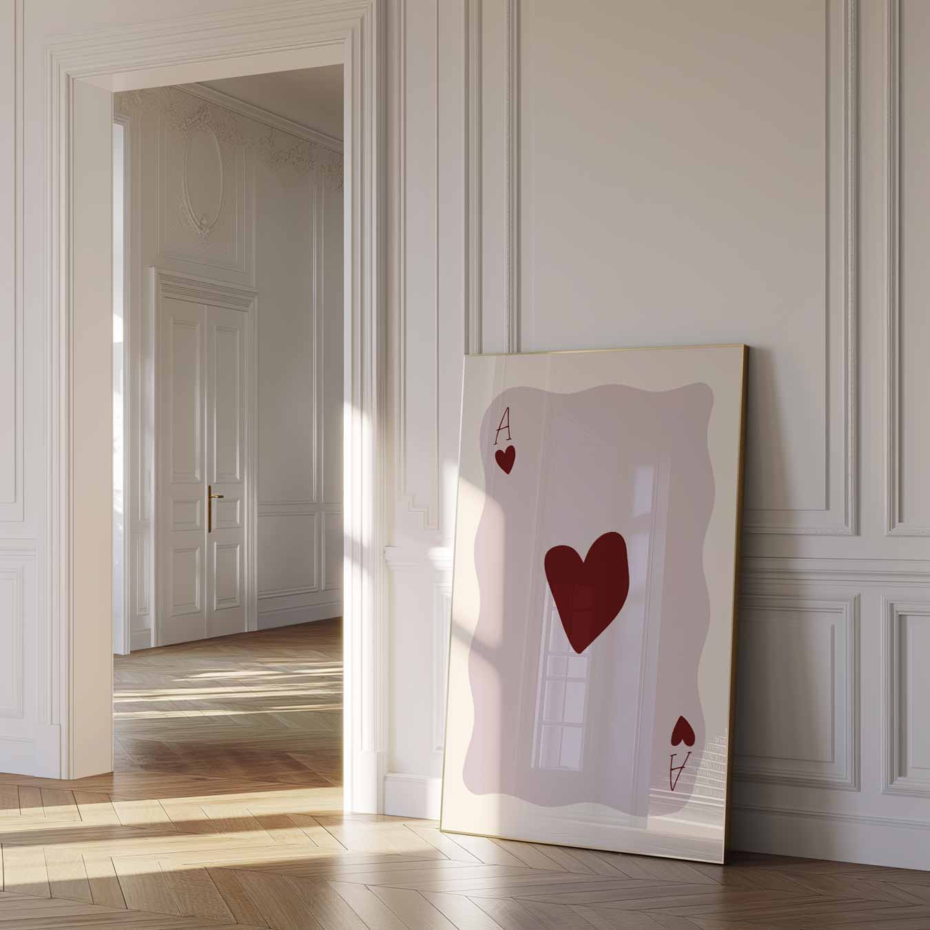 Stijlvolle Schoppen Aas Poster-WallArtistic