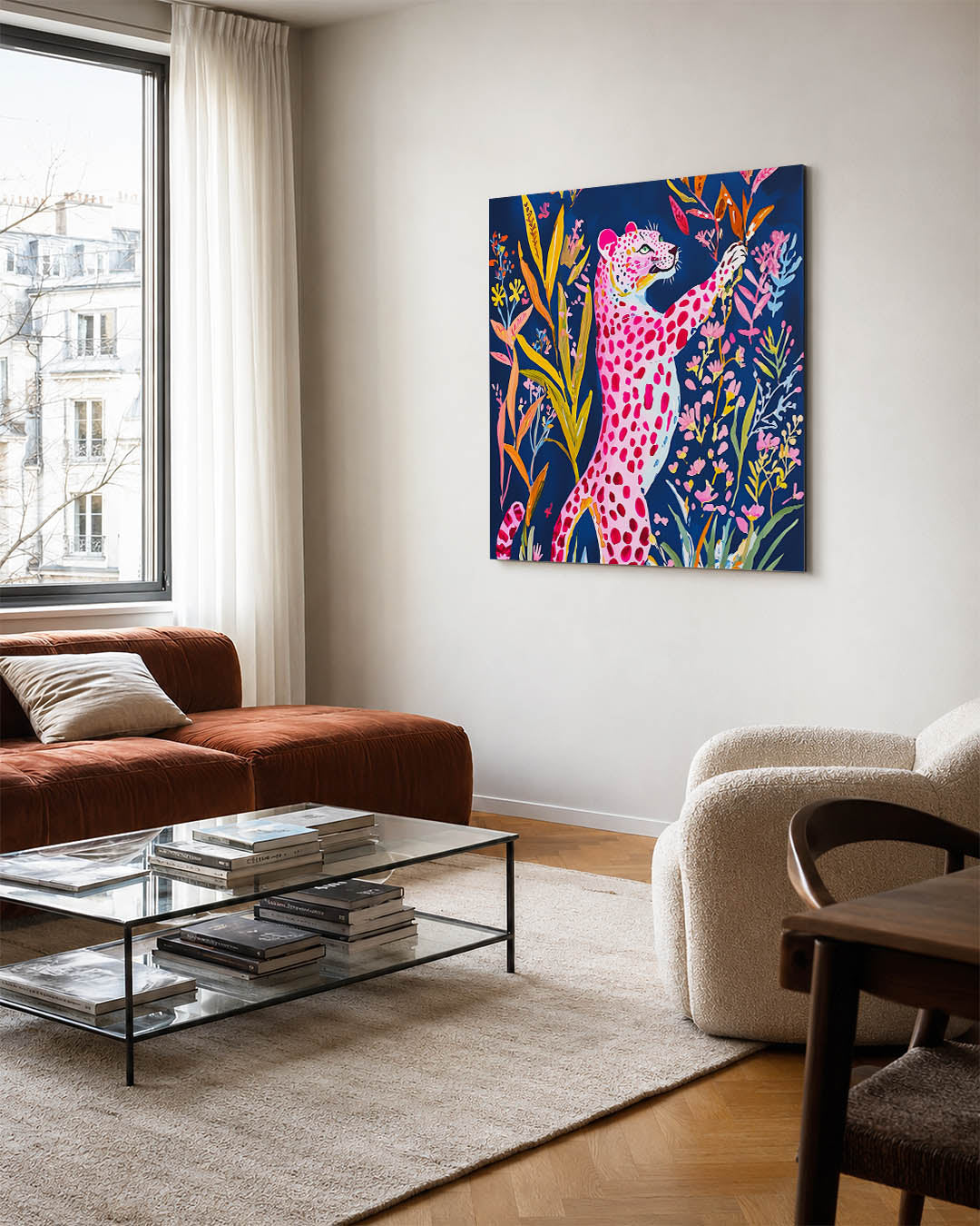 Vrolijke luipaard Kunstwerk