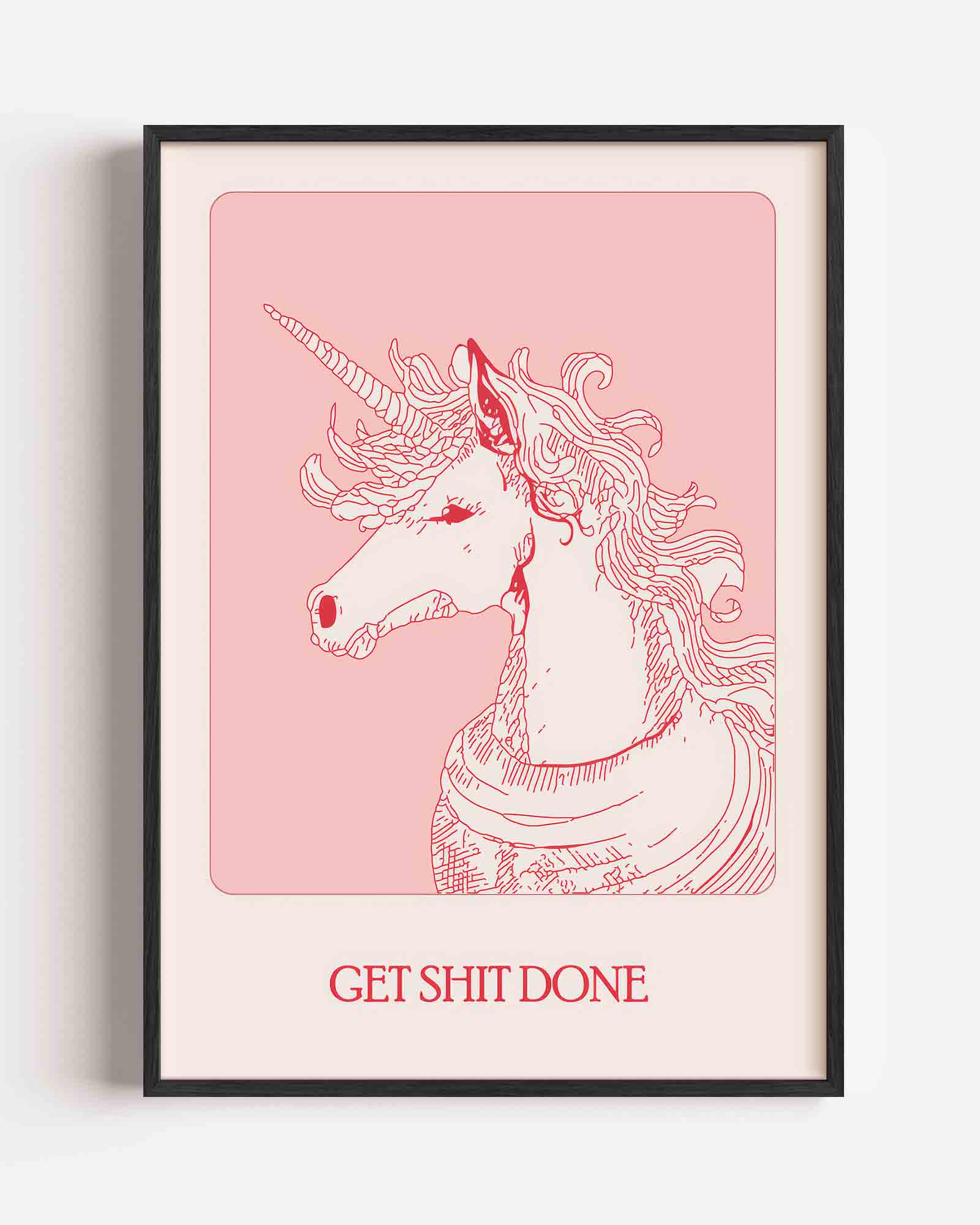 Unicorn met tekst Poster
