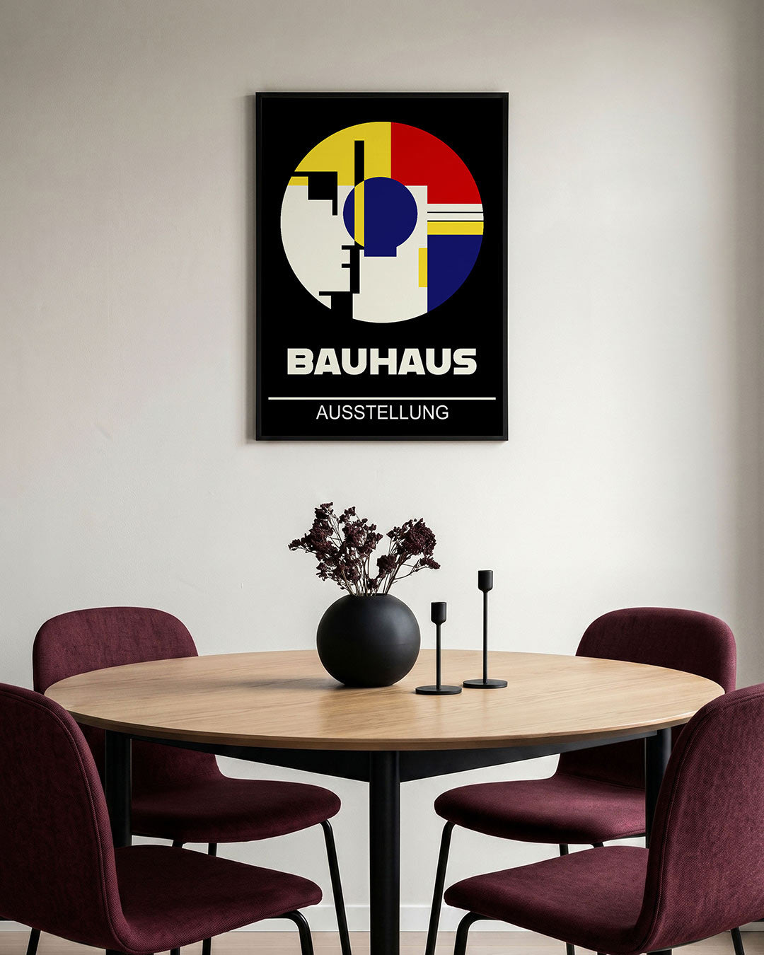 Cirkelvormen en lijnen Poster