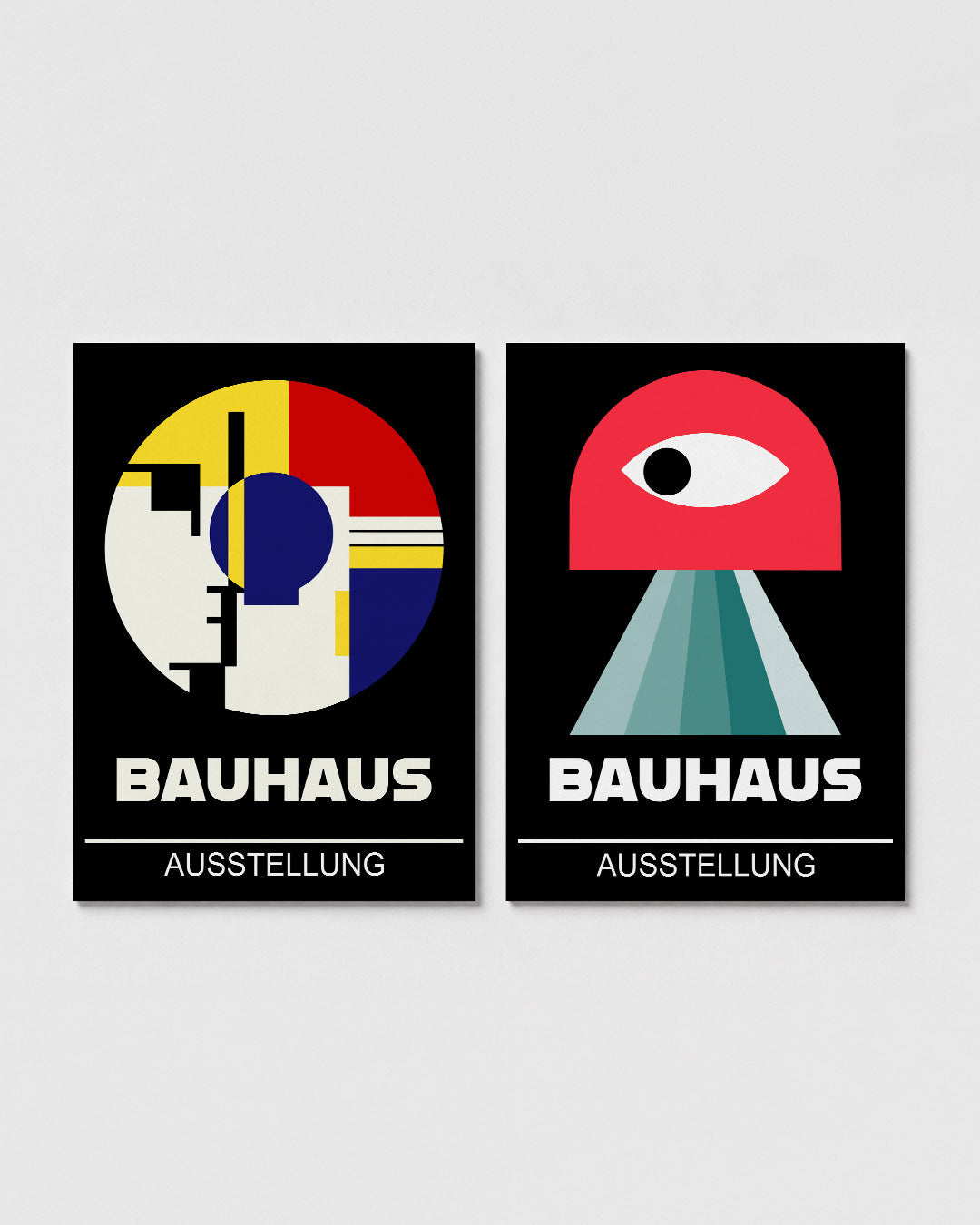 Kleurrijke cirkelcompositie Posterset
