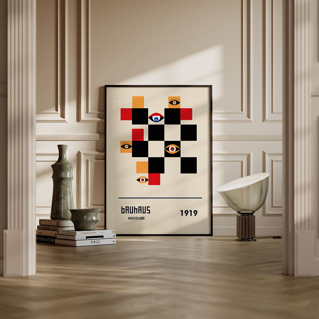 Vormen en ogen Poster