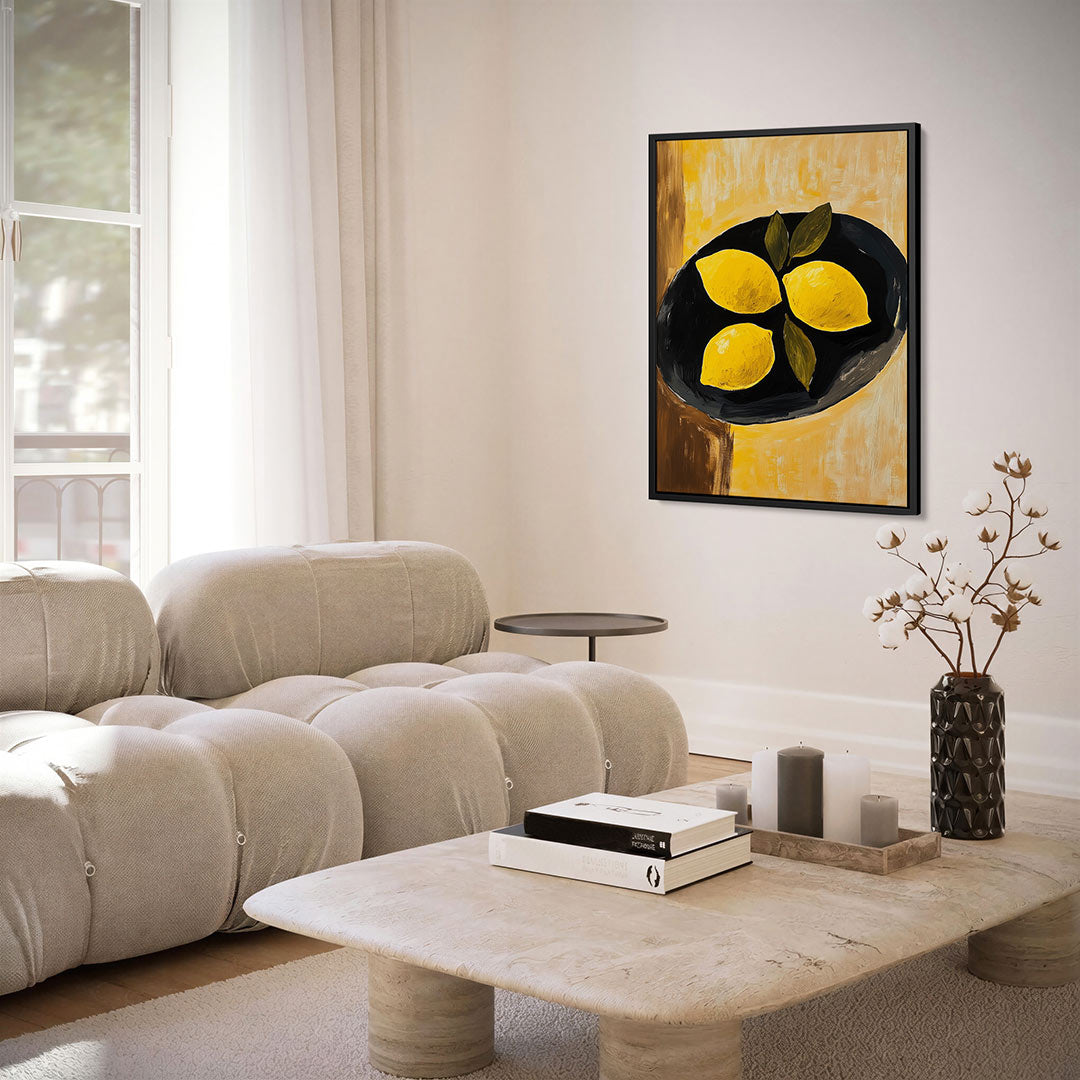 Citroenen op schaal Kunstwerk