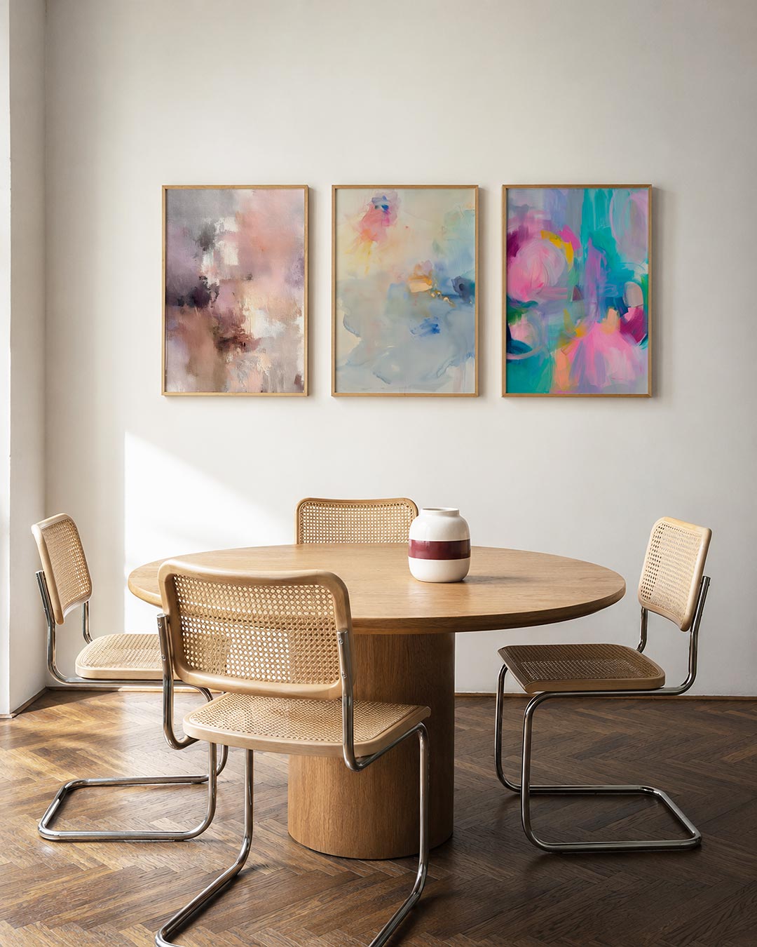Zachte kleurvlakken Posterset