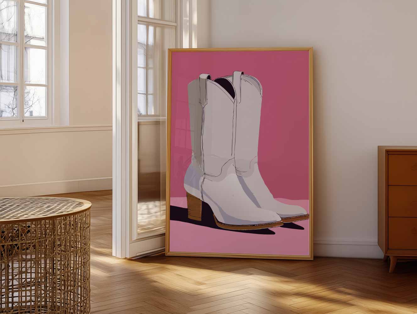 Stijlvolle Cowboylaarzen Poster-WallArtistic