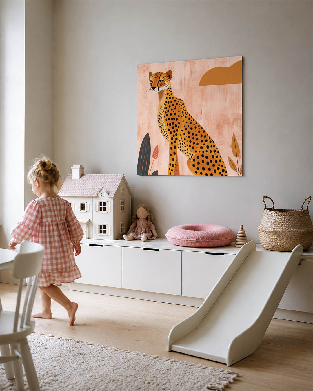 Gestileerde jachtluipaard Kunstwerk