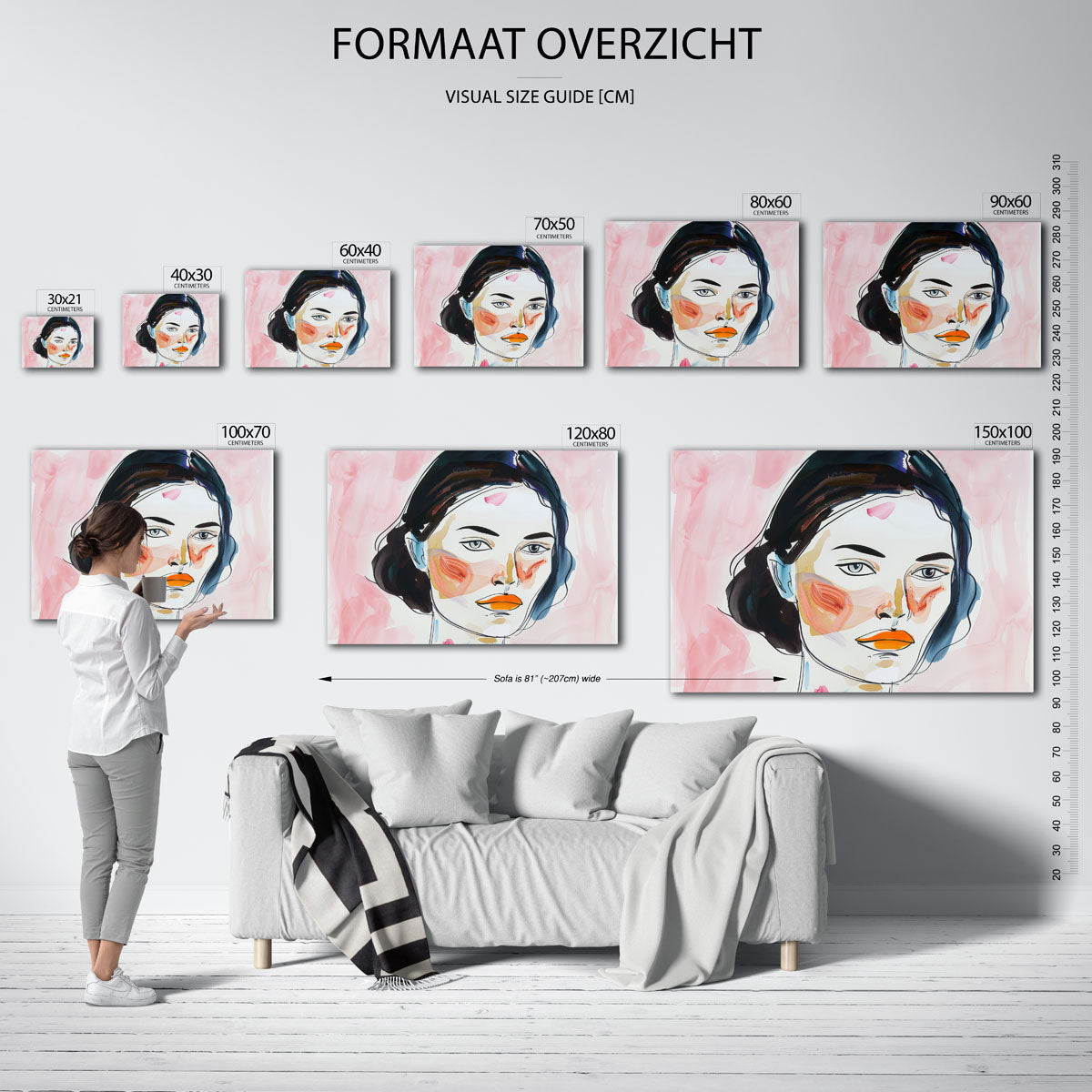 Vrouwelijk portret Poster